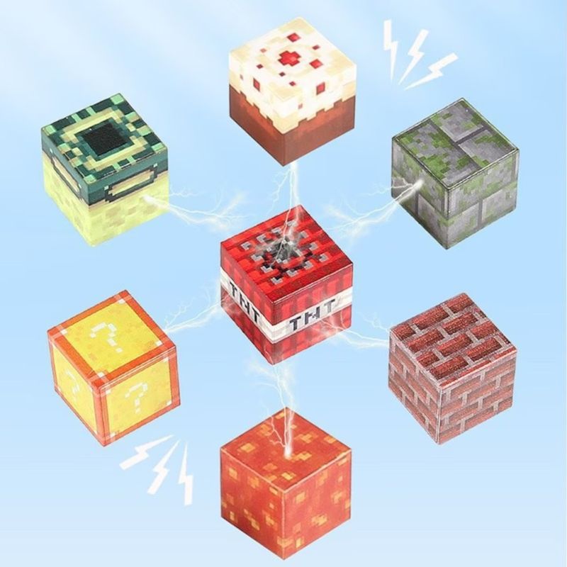 Jucarii, Copii si Bebe - Jucarii si jocuri - Seturi de constructie si cuburi - Seturi de constructie - Joc de Constructie Magnetica MADGENIX, 144 Cuburi din Lemn, Set Educativ STEM, 8 Culori, Joc Creativ DIY, Dezvoltare Motrica, 14x28x14 cm - Infinity.ro