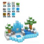 Jucarii, Copii si Bebe - Jucarii si jocuri - Seturi de constructie si cuburi - Seturi de constructie - Joc de Constructie Magnetica MADGENIX, 144 Cuburi din Lemn, Set Educativ STEM, 8 Culori, Joc Creativ DIY, Dezvoltare Motrica, 14x28x14 cm - Infinity.ro