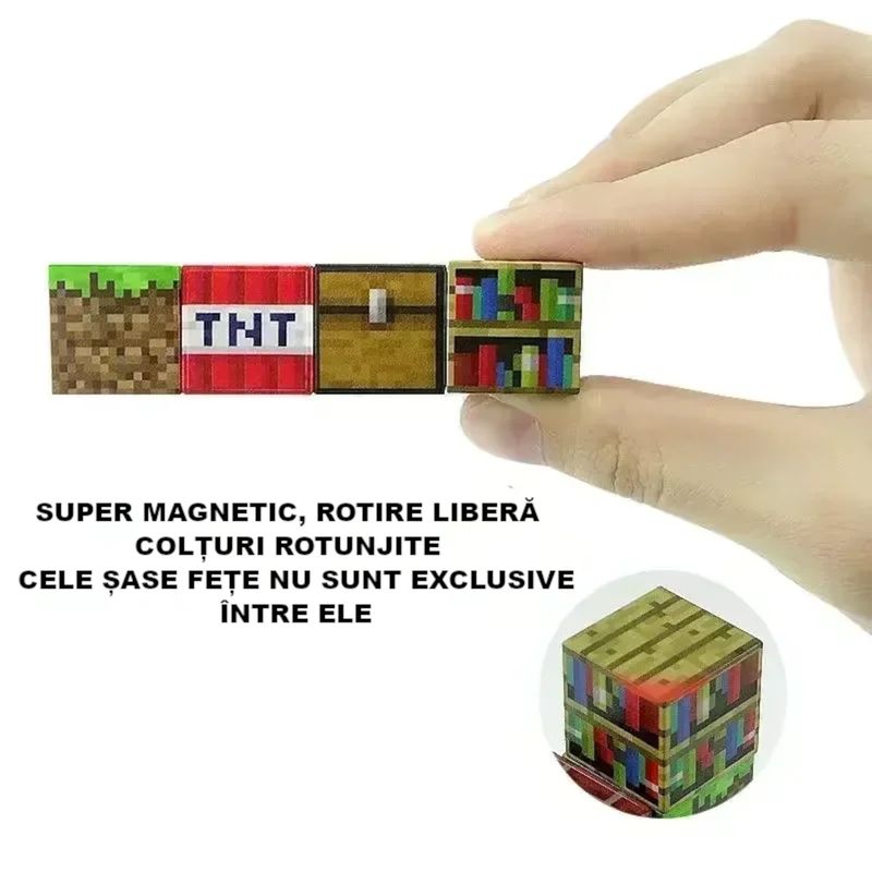 Jucarii, Copii si Bebe - Jucarii si jocuri - Seturi de constructie si cuburi - Seturi de constructie - Joc de Constructie Magnetica MADGENIX, 128 Piese, Blocuri Magnetice Multicolor din Plastic, Set Educativ STEM, Cuburi Magnetice 3D, 22x20x18 cm - Infinity.ro