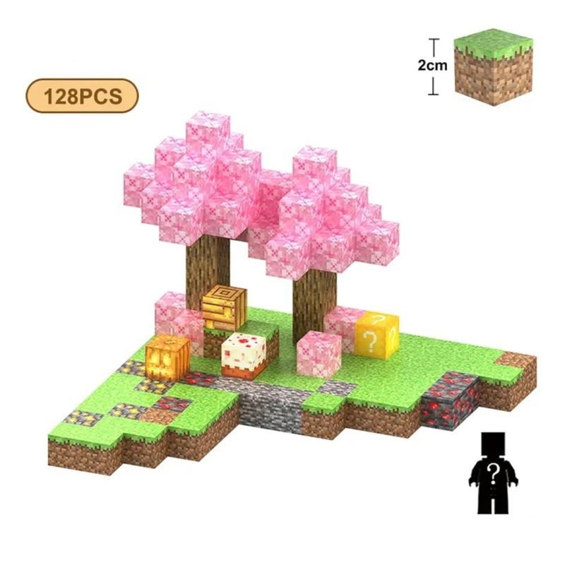 Jucarii, Copii si Bebe - Jucarii si jocuri - Seturi de constructie si cuburi - Seturi de constructie - Joc de Constructie Magnetica MADGENIX, 128 Piese, Blocuri Magnetice Multicolor din Plastic, Set Educativ STEM, Cuburi Magnetice 3D, 22x20x18 cm - Infinity.ro