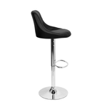 Casa si Gradina - Mobilier - Scaune si fotolii - Scaune - Scaun de bar, piele ecologica neagra/crom, MARID NEW - Infinity.ro