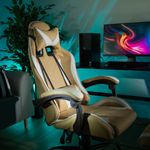 Casa si Gradina - Mobilier - Scaune si fotolii - Fotolii - Fotoliu birou/gaming, negru/alb/bej, OZGE 2 NEW - Infinity.ro
