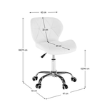 Casa si Gradina - Mobilier - Scaune si fotolii - Scaune - Scaun de birou, alb/crom, ARGUS NEW - Infinity.ro
