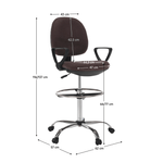 Casa si Gradina - Mobilier - Scaune si fotolii - Scaune - Scaun de lucru ridicat, maro / negru, TAMBER - Infinity.ro