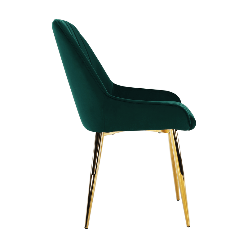 Casa si Gradina - Mobilier - Scaune si fotolii - Scaune - Scaun de luat masa, smarald / crom-auriu, PERLIA - Infinity.ro