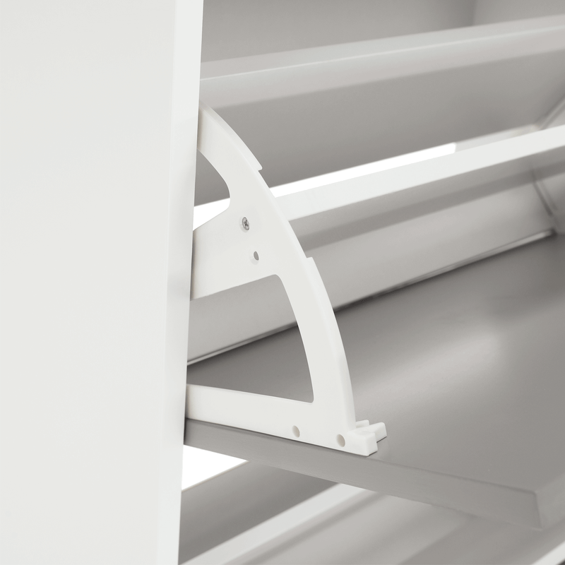 Casa si Gradina - Mobilier - Dulapuri si sifoniere - Dulapuri pantofi - Pantofar, 3 compartimente, gri/alb, SEBER TYP 2 - Infinity.ro