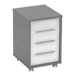 Casa si Gradina - Mobilier - Comode si corpuri - Noptiere - Container, grafit/alb, RIOMA NEW TYP 14 - Infinity.ro