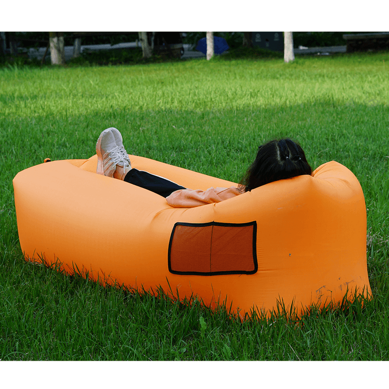 Casa si Gradina - Gradina si terasa - Mobilier exterior - Scaune si sezlonguri gradina - Geanta scaun gonflabila / geanta lenesa, portocalie, LEBAG - Infinity.ro