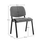 Casa si Gradina - Mobilier - Scaune si fotolii - Scaune - Scau de birou, gri, ISO ECO - Infinity.ro