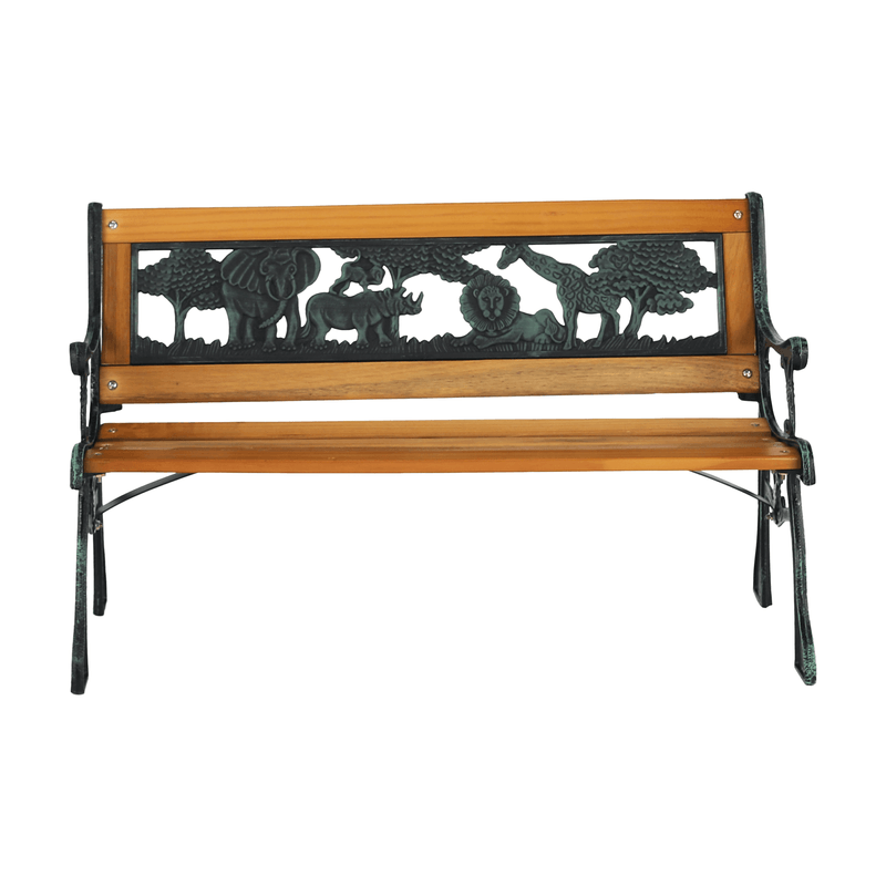 Casa si Gradina - Gradina si terasa - Mobilier exterior - Bancute de gradina - Banca pentru copii, negru / natural, NADAZA - Infinity.ro