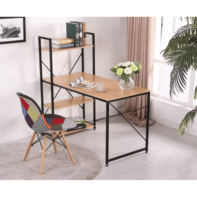 Casa si Gradina - Mobilier - Mese si birouri - Birouri - Birou PC, stejar / negru, VEINA - Infinity.ro