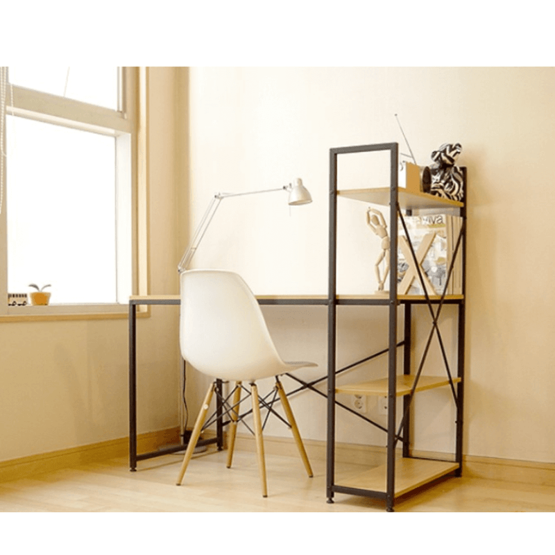 Casa si Gradina - Mobilier - Mese si birouri - Birouri - Birou PC, stejar / negru, VEINA - Infinity.ro