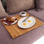 Casa si Gradina - Bucatarie si vesela - Accesorii bar - Suporturi bauturi - Zona de depozitare/cotiera flexibila canapea, bambus, natural, ALTE - Infinity.ro