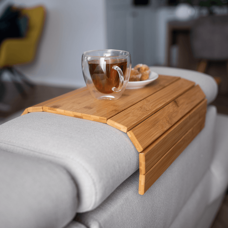Casa si Gradina - Bucatarie si vesela - Accesorii bar - Suporturi bauturi - Zona de depozitare/cotiera flexibila canapea, bambus, natural, ALTE - Infinity.ro