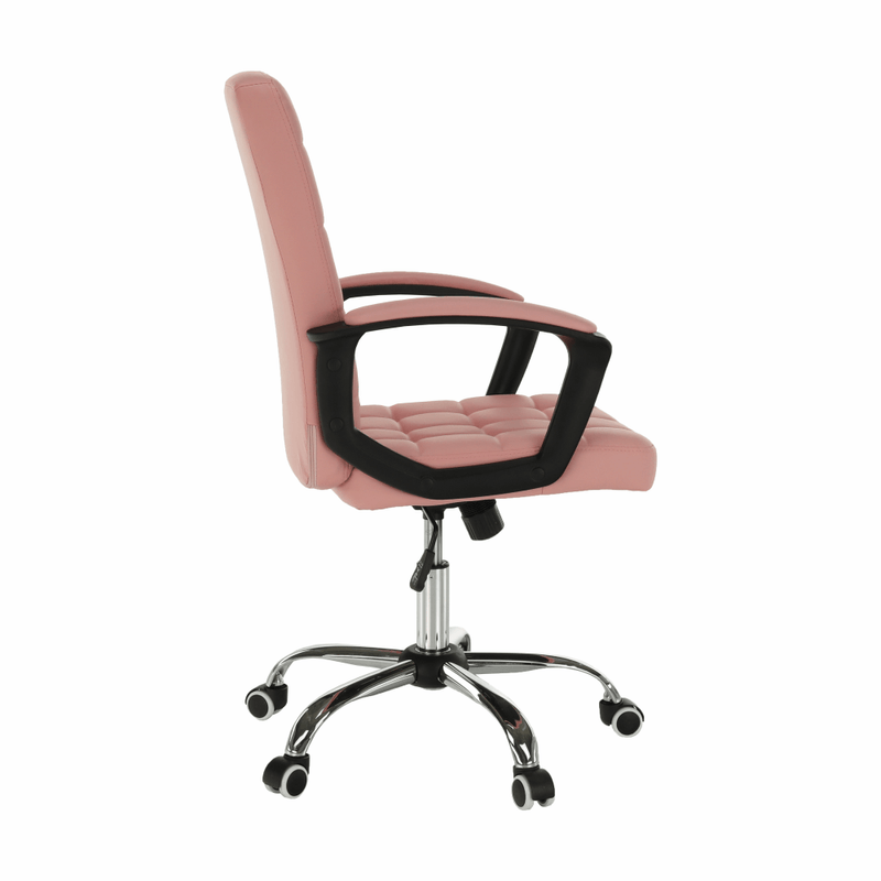 Casa si Gradina - Mobilier - Scaune si fotolii - Fotolii - Fotoliu de birou, piele ecologica roz RULIS - Infinity.ro