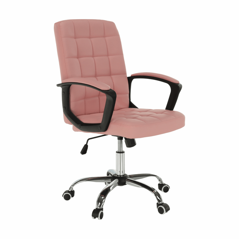 Casa si Gradina - Mobilier - Scaune si fotolii - Fotolii - Fotoliu de birou, piele ecologica roz RULIS - Infinity.ro