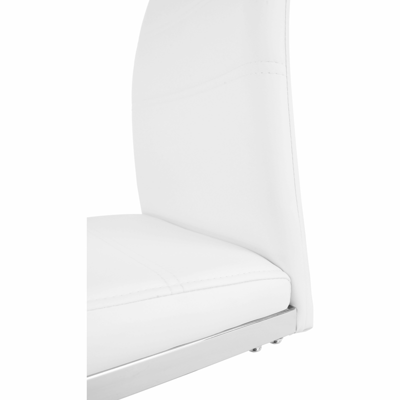 Casa si Gradina - Mobilier - Scaune si fotolii - Scaune - Scaun dining, alb / crom, VATENA - Infinity.ro