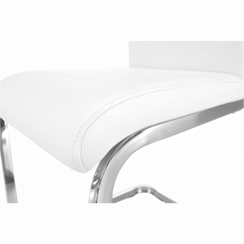 Casa si Gradina - Mobilier - Scaune si fotolii - Scaune - Scaun dining, alb / crom, VATENA - Infinity.ro