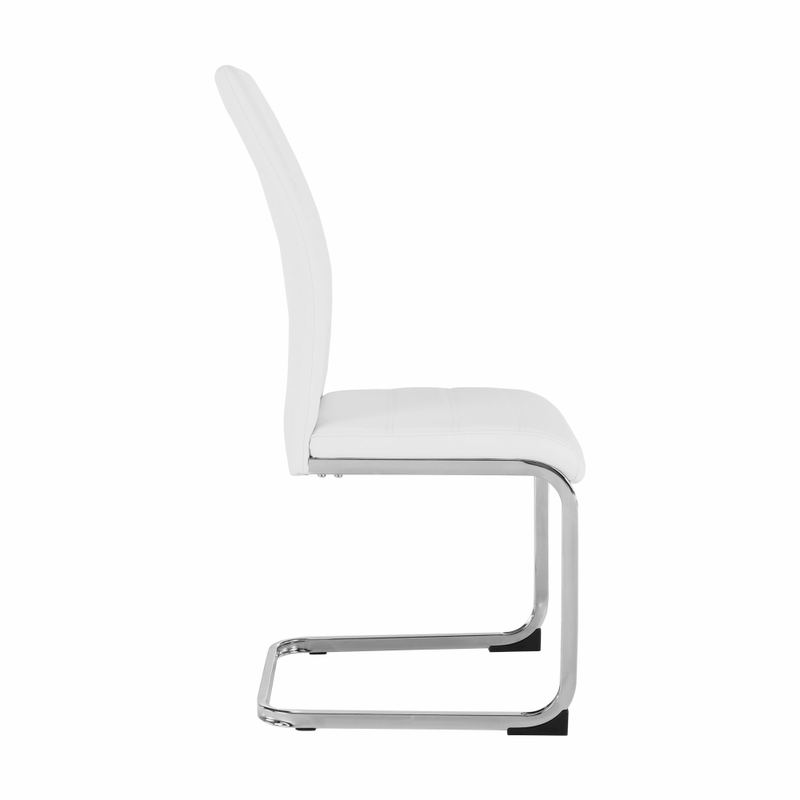 Casa si Gradina - Mobilier - Scaune si fotolii - Scaune - Scaun dining, alb / crom, VATENA - Infinity.ro
