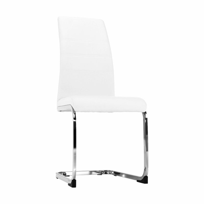 Casa si Gradina - Mobilier - Scaune si fotolii - Scaune - Scaun dining, alb / crom, VATENA - Infinity.ro