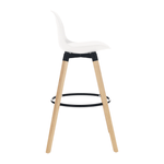 Casa si Gradina - Mobilier - Scaune si fotolii - Scaune - Scaun bar, alb/fag, EVANS - Infinity.ro