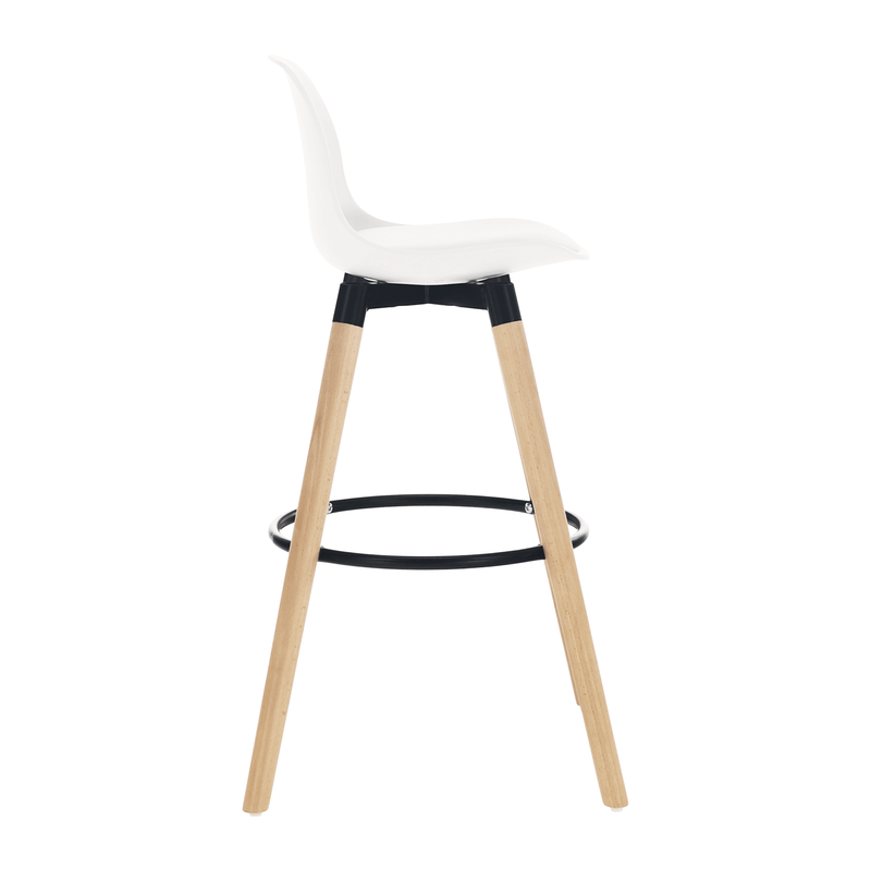 Casa si Gradina - Mobilier - Scaune si fotolii - Scaune - Scaun bar, alb/fag, EVANS - Infinity.ro