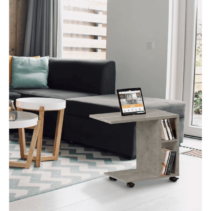 Casa si Gradina - Mobilier - Mese si birouri - Masute de cafea - Masuta auxiliara, carbon deschis, NIDEN - Infinity.ro
