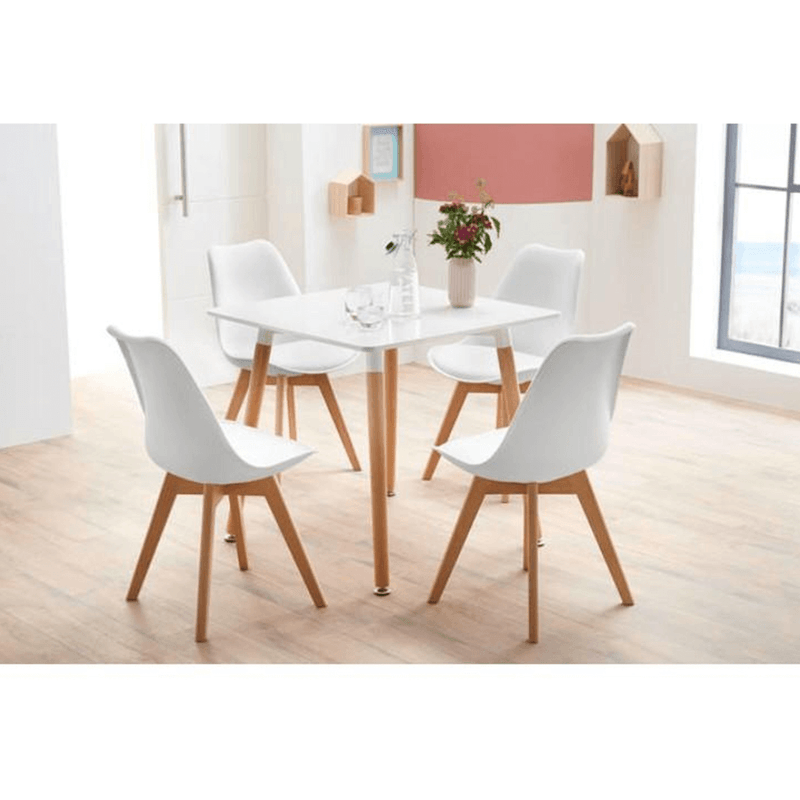 Casa si Gradina - Mobilier - Scaune si fotolii - Scaune - Scaun, alb/fag, BALI 2 NEW - Infinity.ro