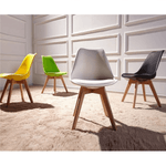 Casa si Gradina - Mobilier - Scaune si fotolii - Scaune - Scaun, alb/fag, BALI 2 NEW - Infinity.ro