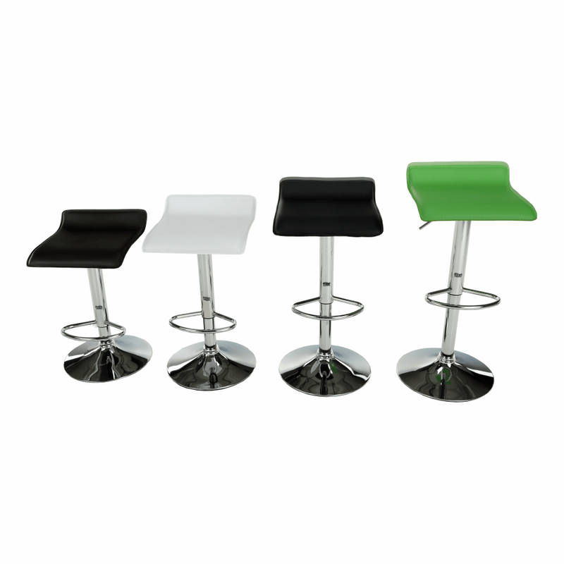 Casa si Gradina - Mobilier - Scaune si fotolii - Scaune - Scaun de bar, piele eco neagra/crom, LARIA NEW - Infinity.ro