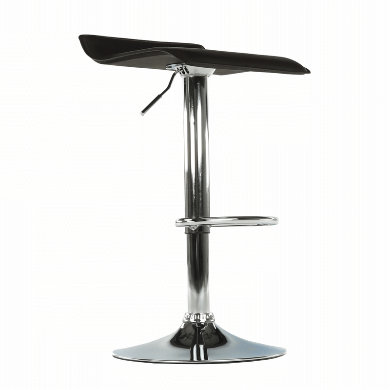 Casa si Gradina - Mobilier - Scaune si fotolii - Scaune - Scaun de bar, piele eco neagra/crom, LARIA NEW - Infinity.ro