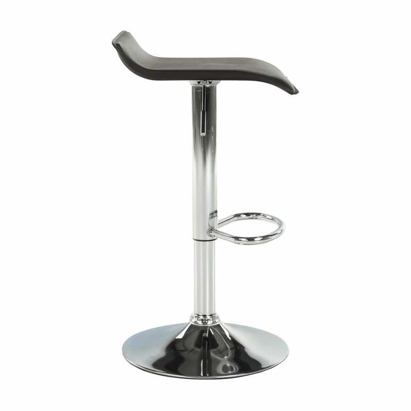 Casa si Gradina - Mobilier - Scaune si fotolii - Scaune - Scaun de bar, piele eco neagra/crom, LARIA NEW - Infinity.ro