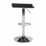 Casa si Gradina - Mobilier - Scaune si fotolii - Scaune - Scaun de bar, piele eco neagra/crom, LARIA NEW - Infinity.ro