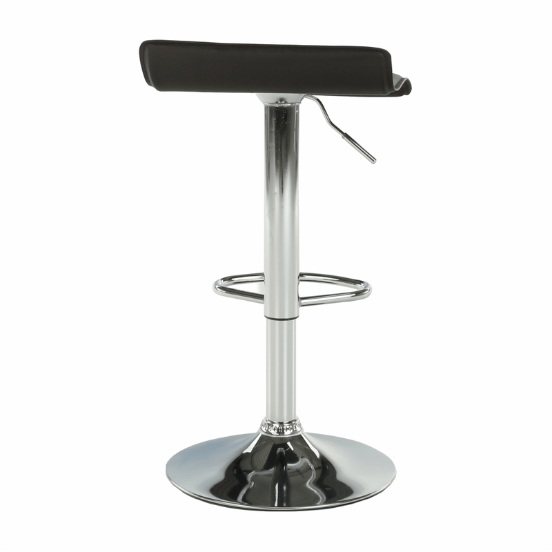 Casa si Gradina - Mobilier - Scaune si fotolii - Scaune - Scaun de bar, piele eco neagra/crom, LARIA NEW - Infinity.ro