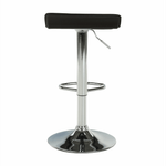 Casa si Gradina - Mobilier - Scaune si fotolii - Scaune - Scaun de bar, piele eco neagra/crom, LARIA NEW - Infinity.ro
