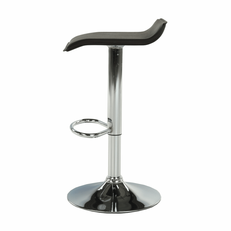Casa si Gradina - Mobilier - Scaune si fotolii - Scaune - Scaun de bar, piele eco neagra/crom, LARIA NEW - Infinity.ro