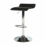 Casa si Gradina - Mobilier - Scaune si fotolii - Scaune - Scaun de bar, piele eco neagra/crom, LARIA NEW - Infinity.ro