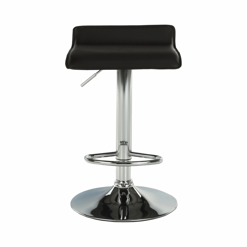 Casa si Gradina - Mobilier - Scaune si fotolii - Scaune - Scaun de bar, piele eco neagra/crom, LARIA NEW - Infinity.ro