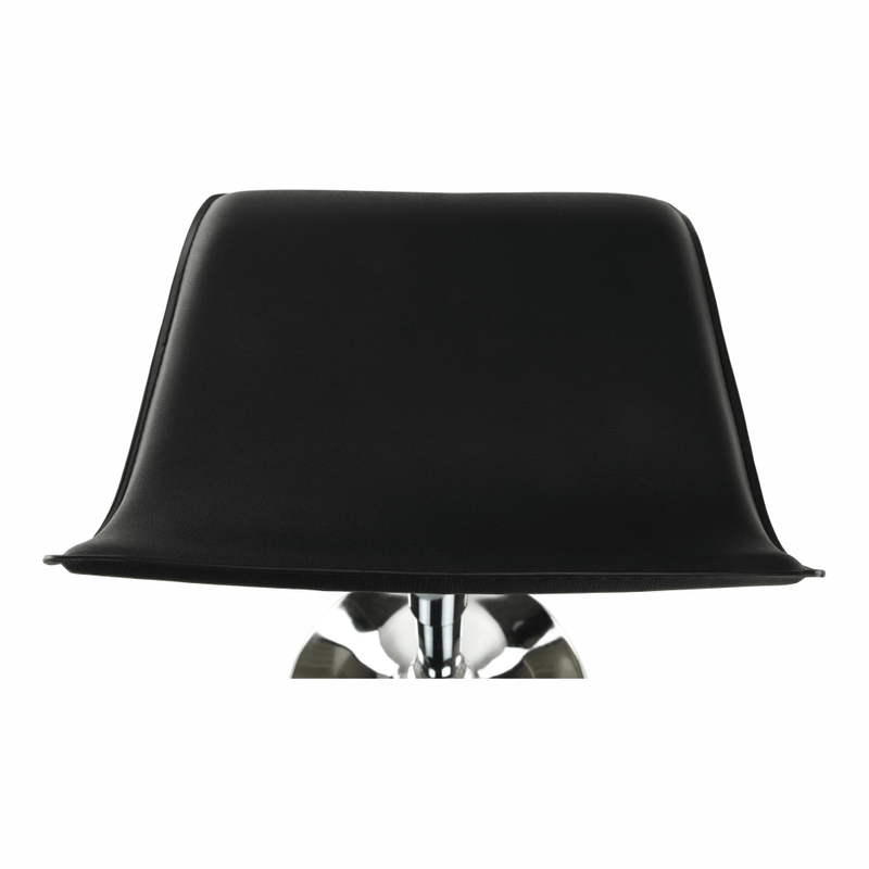 Casa si Gradina - Mobilier - Scaune si fotolii - Scaune - Scaun de bar, piele eco neagra/crom, LARIA NEW - Infinity.ro