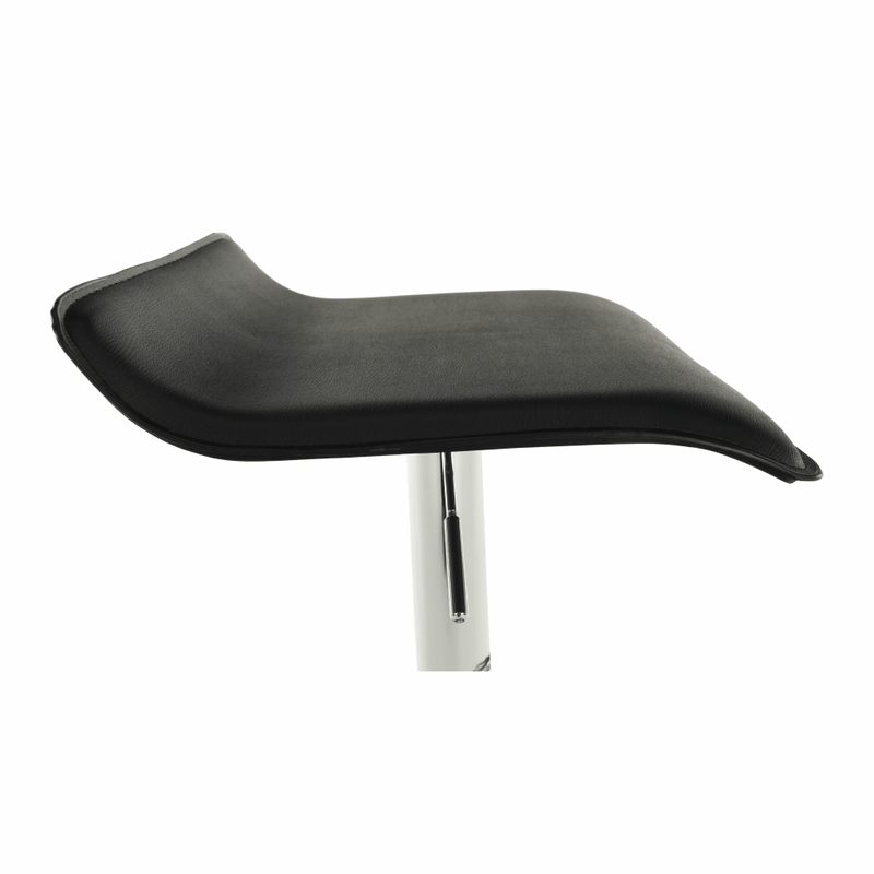 Casa si Gradina - Mobilier - Scaune si fotolii - Scaune - Scaun de bar, piele eco neagra/crom, LARIA NEW - Infinity.ro