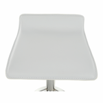Casa si Gradina - Mobilier - Scaune si fotolii - Scaune - Scaun de bar, piele ecologica alb/crom LARIA NEW - Infinity.ro