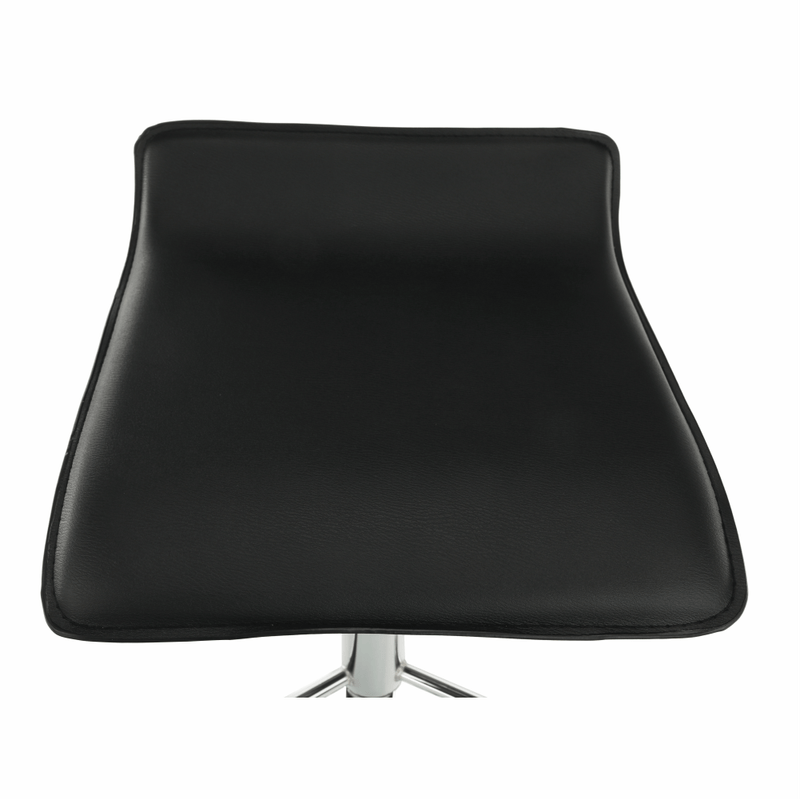 Casa si Gradina - Mobilier - Scaune si fotolii - Scaune - Scaun de bar, piele eco neagra/crom, LARIA NEW - Infinity.ro