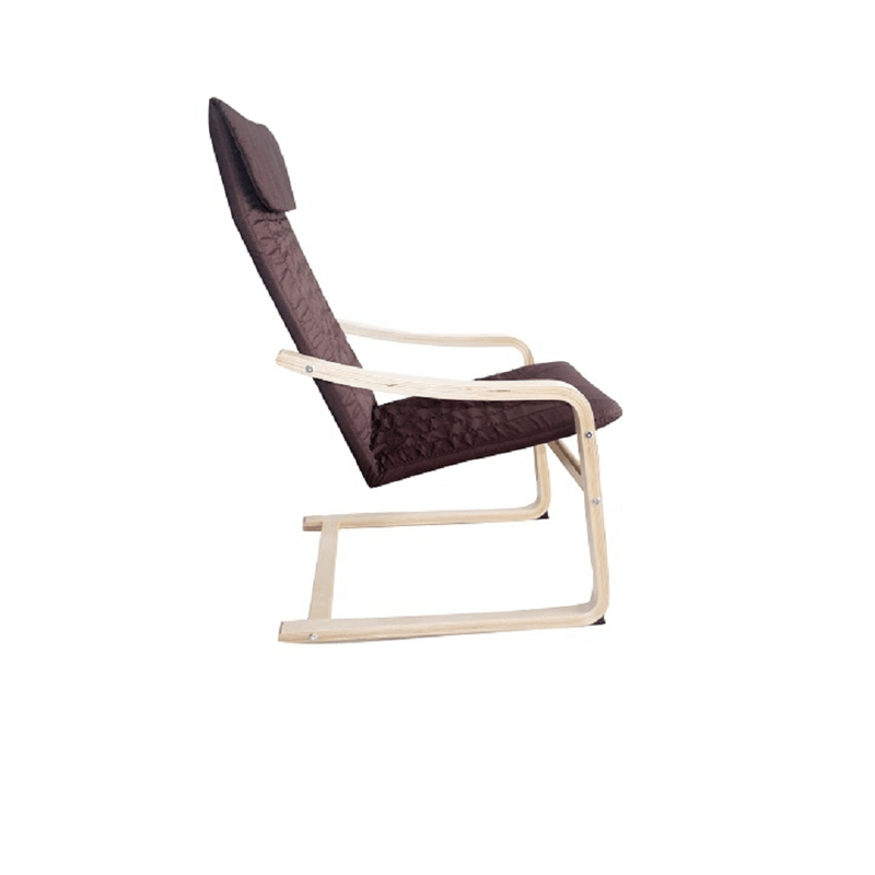 Casa si Gradina - Mobilier - Scaune si fotolii - Fotolii - Fotoliu relaxant, lemn de mesteacan/material maro, TORSTEN - Infinity.ro