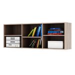 Casa si Gradina - Mobilier - Biblioteci si rafturi - Etajere - Etajera joasa, DTD laminat, stejar sonoma, DUNAJ  TIPUL12 - Infinity.ro