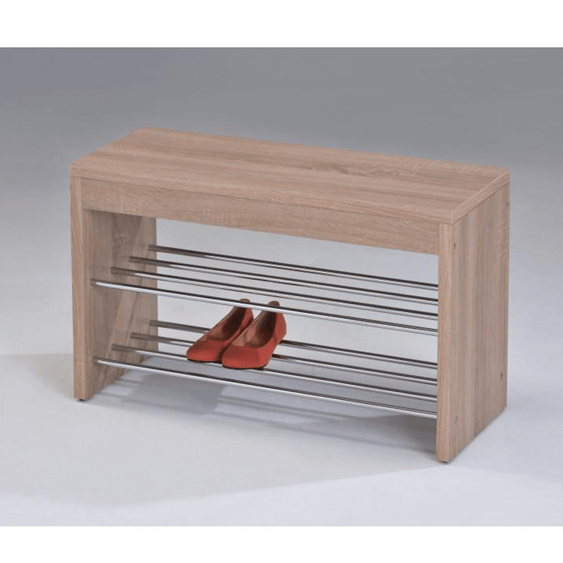 Casa si Gradina - Mobilier - Dulapuri si sifoniere - Dulapuri pantofi - Lavita cu dulap pentru incaltaminte, stejar sonoma/crom, LusiA - Infinity.ro
