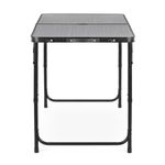 Sport si Outdoor - Camping - Mobilier pentru camping - Mese camping - Set masa pliabila de camping cu 4 scaune, inaltime reglabila, aluminiu si MDF, 120x60x71 cm, negru - Infinity.ro
