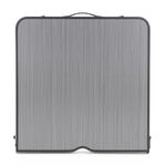 Sport si Outdoor - Camping - Mobilier pentru camping - Mese camping - Set masa pliabila de camping cu 4 scaune, inaltime reglabila, aluminiu si MDF, 120x60x71 cm, negru - Infinity.ro