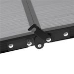 Sport si Outdoor - Camping - Mobilier pentru camping - Mese camping - Set masa pliabila de camping cu 4 scaune, inaltime reglabila, aluminiu si MDF, 120x60x71 cm, negru - Infinity.ro