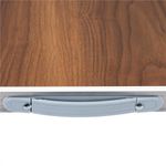 Sport si Outdoor - Camping - Mobilier pentru camping - Mese camping - Set masa pliabila de camping cu 4 scaune, inaltime reglabila, aluminiu si MDF, 120x60x71 cm, maro si argintiu - Infinity.ro