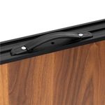 Sport si Outdoor - Camping - Mobilier pentru camping - Mese camping - Set masa pliabila de camping cu 4 scaune, inaltime reglabila, aluminiu si MDF, 120x60x71 cm, maro si negru - Infinity.ro